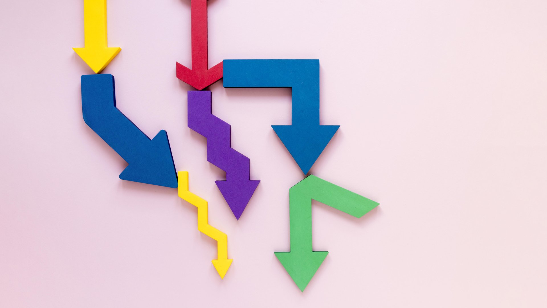 Bild von sich wandelnden Pfeilen