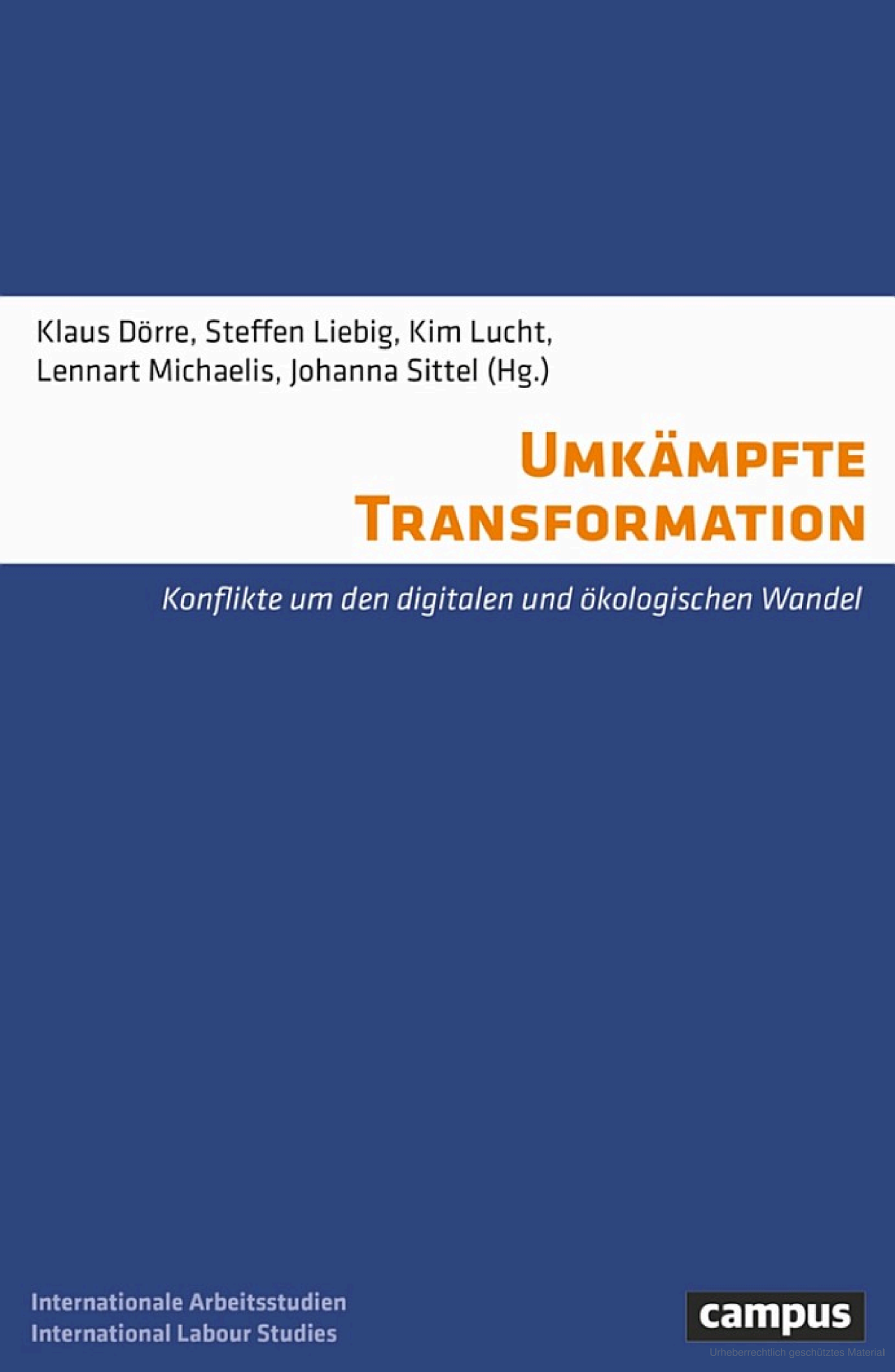 Cover von "Umkämpfte Transformation"